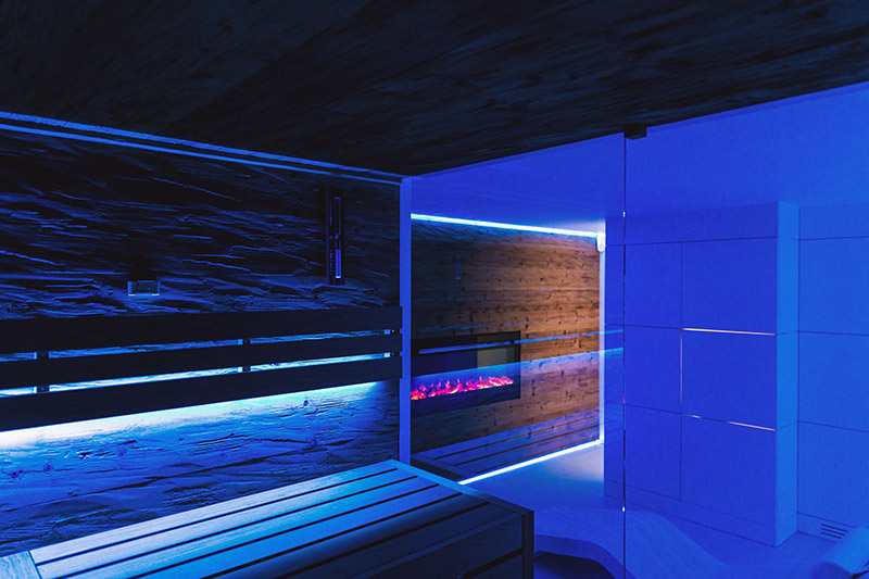 Projekt Wellness Sauna Innenraum Architekturbuero Paul Sindram